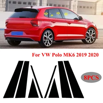 Автомобилни аксесоари за външна модификация за VW Polo Mk6 2019 2020 Автомобилно огледало център стълб BC стълб декоративна лента