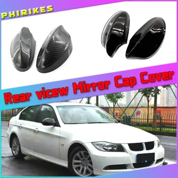 Автомобилно странично крило Резервен капак на огледалото Капачки за обратно виждане за BMW 1 3 Series E81 E82 E87 E88 E90 E91 E92 E93 Carbon и AN Black