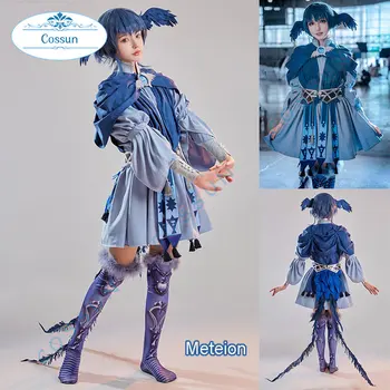 Аниме FINAL FANTASY XIV FF14 Meteion Little Blue Bird косплей костюм Хелоуин парти облекло игра костюм униформа