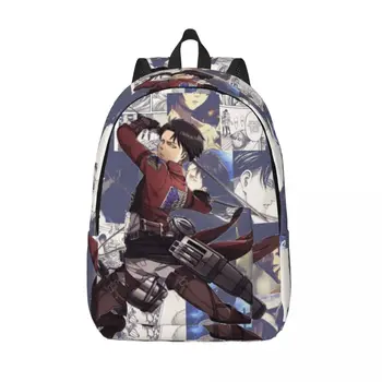 Аниме раница момче момиче детски ученически ученически книжни чанти Shingeki no Kyojin Атака срещу Титан Canvas Daypack Детска градина Първична чанта