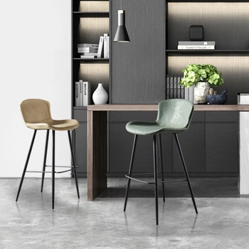 Висока кухня стол бар столове Nordic дизайн модерен рецепция бар столове ергономичен минималистичен шезлонг Cadeira мебели за дома