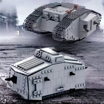 война Германия военни A7V бойни танкове строителни блокове набор война MK IV бойни танкове войник превозно средство тухли армия деца играчки подаръци