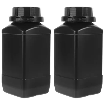 Голяма уста Квадратна бутилка Стъклени контейнери Лабораторен реагент Запечатване на химически проби Съхранение на течности Бутилка с широка уста 3