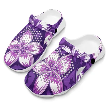 Дамски сандали сабо с меки подметки Добави нехлъзгащи плаж летни дишащи чехли градина медицинска сестра дамски обувки Полинезия