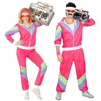 Двойки хипи костюми за жени мъжки карнавал Хелоуин реколта 70-те 80-те рок дискотека косплей костюми парти фантазия обличане 1