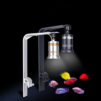 Дистанционно управление Интелигентен RGBW пълен спектър затъмняване цвят време аквариум лампа с водорасли спукване аквариум специални водни