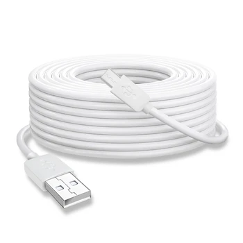 Дълъг USB към микро USB кабел за IP камера Гъвкаво и надеждно зареждане Универсални микро кабелни заместители