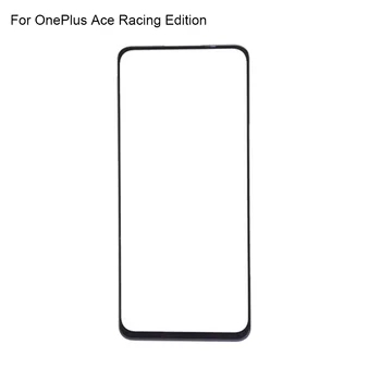 За OnePlus Ace Racing Edition Преден LCD стъклен обектив за един плюс Ace Race Сензорен екран Панел Външен екран Стъкло без флекс