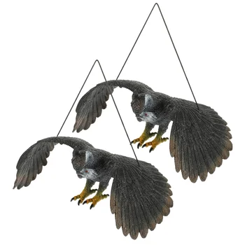 Изкуствен орел сова статуя висящи птица фигурка статуи за външни животински фигурки играчка смола играчки