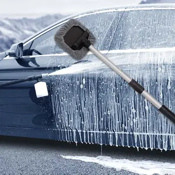  Инструмент за почистване на автомобилни прозорци Миещ се за многократна употреба кърпа Pad Head Предно стъкло Cleaner