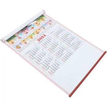 Календар Месечен стенен висящ календар Китайски стил висящ календар Годината на драконовата висяща календарна декорация