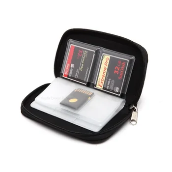 Карта с памет чанта за съхранение Държач за калъф за носене Портфейл 22 слота за CF / SD / Micro SD / SDHC / MS / DS Кутия за карти с памет