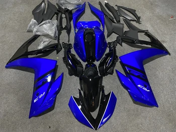 Комплект за обтекател на мотоциклети, подходящ за Yamaha R25 15-18 години R3 2015 2016 2017 2018 Обтекател черен син