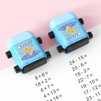 Математически ролкови печати 100 Допълнение Изваждане Практика Преподаване Roller Stamp 3