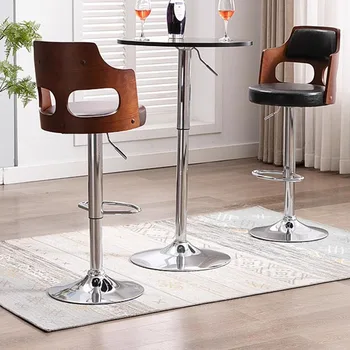 Минималистични шезлонги бар столове Сребърен регулируем хол Кухня Бар столове Луксозни модерни Sillas Barra Cocina мебели за дома