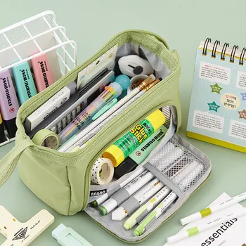 Многофункционален калъф за чанти за моливи с голям капацитет Advanced Simple Kids Student Pen Box Канцеларски материали за съхранение на училищни канцеларски материали