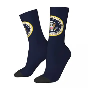 Мода Доналд Тръмп президентски печат лого баскетболни чорапи полиестер екипажа чорапи за жени мъже