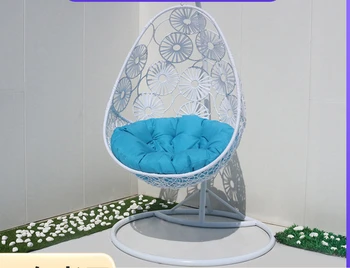Модерен минималистичен двор люлка висящи кошница стол открит минималистичен мързелив хамак стол люлеещ се стол