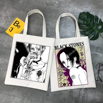 Нана Осаки аниме жени пакет платно чанта манга Komatsu Нана чанти рамо чанти случайни черни камъни пазаруване момичета чанта