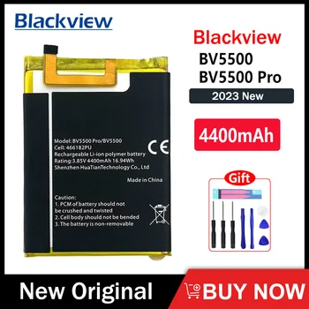 Нова оригинална 4400mAh BV5500 батерия за Blackview BV5500 Plus BV5500 Pro висококачествени телефонни батерии с подаръци + номер за проследяване 0