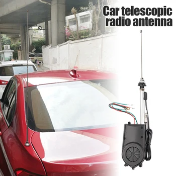 Нова универсална 12V електрическа мощност Автоматична антена Кола SUV Радио мачта Въздушна AM FM антена Аксесоари за кола Външна декорация