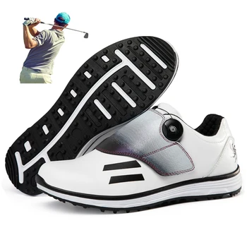 Обувки за голф Мъжки водоустойчиви дишащи маратонки за голф Жени Спортни обувки без шипове Ходене на открито спорт Голф обувки 2023