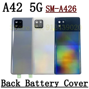 оригинален за Samsung Galaxy A42 5G A426 телефон жилища случай батерия задния капак задна врата капак панел шаси капак + камера