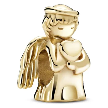Оригинален златен ангел на любовта мъниста чар годни Пандора жени 925 стерлинги сребро Европа гривна гривна DIY бижута