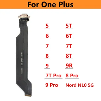 Оригинален тип-C USB зареждане док порт жак конектор зарядно устройство съвет flex кабел за Oneplus 3 5 5T 6 7 7T 8 9 Pro 9R Nord N10 5G
