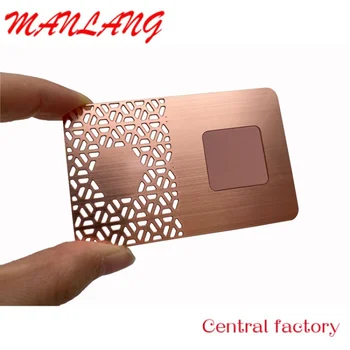Персонализиран безплатен копринен печат Etroplate Bla / розово злато / златен цвят гравиран etal N Busins карта