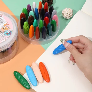 Прекрасен комплект пастели с форма на фъстъци за деца Професионален подарък за боядисване за рожден ден