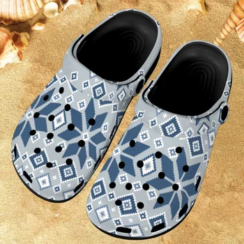 Сандали жени бохемски мандала печат удобни против хлъзгане плажни апартаменти дишаща случайни момичета ходене обувки приплъзване на обувки