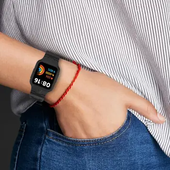 силиконова каишка за Mi Watch Lite Poco Smart Watch Замяна на спортна гривна Маншет за часовник 2 каишка