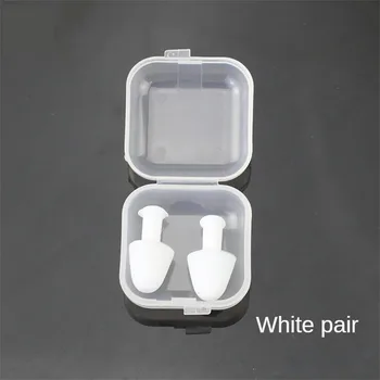 силиконови тапи за уши за плуване с кутия Мек анти-шумов протектор за уши за уши за възрастни деца водоустойчив гмуркане спортен тапа за уши