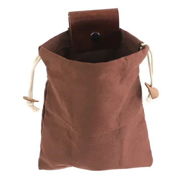 Средновековен велур торбичка монета чанта колан PU кожа шнур портфейл Мъже жени Viking Ларп костюм Gear Cosplay езически части за възрастни 3