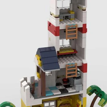 технически Moc тухли Street View Модел Eldorado Lighthouse Модулни строителни блокове Подаръци Играчки за деца DIY комплекти сглобяване 2