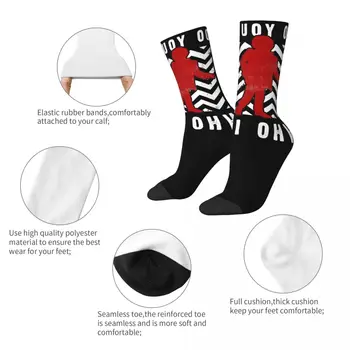 Туин Пийкс Текстът на ръката Затруднено лого Тема Дизайн Чорапи Аксесоари за мъже Дамски дишащ чорап 1