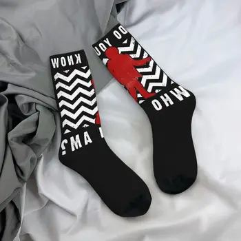 Туин Пийкс Текстът на ръката Затруднено лого Тема Дизайн Чорапи Аксесоари за мъже Дамски дишащ чорап 2