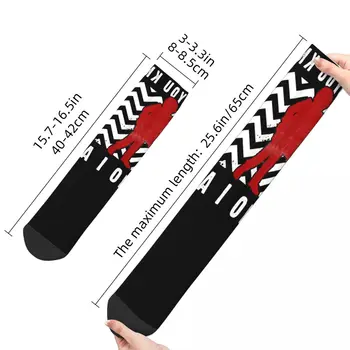 Туин Пийкс Текстът на ръката Затруднено лого Тема Дизайн Чорапи Аксесоари за мъже Дамски дишащ чорап 5