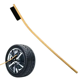 Четки за гуми Автомивка Дълга дръжка Четка за търкане Ергономична дълга дръжка за почистване на гуми за дълбоко почистване на камион за кола